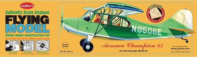 Guillows Aeronca Champion Wood Airplane Kit
