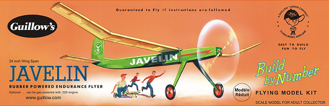 Guillows Javelin Build By Number Wood Airplane Kit